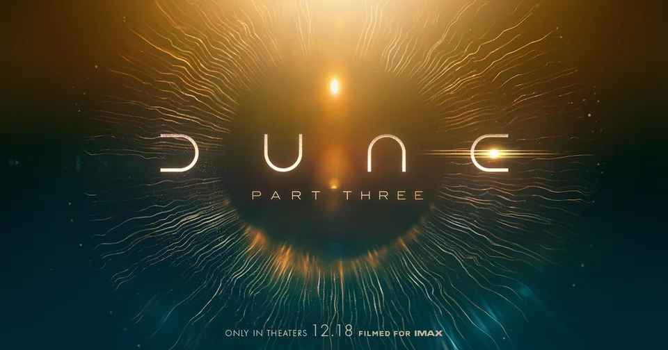 Official promotional artwork for Dune: Part Three
